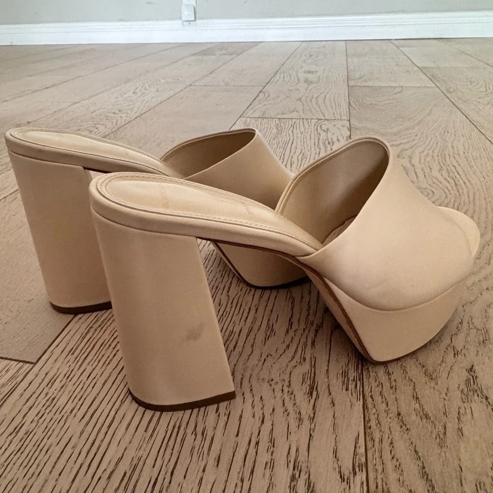 BLACK SUEDE STUDIO Tyler Platform Slide Sandal (38 Women)
